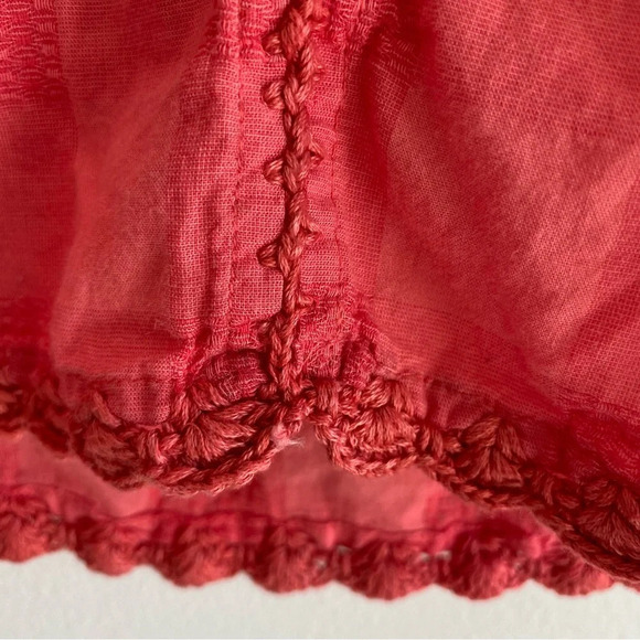 FAHERTY 100% Organic Cotton Margate Short Sleeve Checkered Blouse Size XXS - Picture 6 of 14